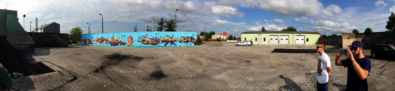 Graffiti Wall in Polska - Photo by ciklone - pois1, coke, cikl1 (2016)