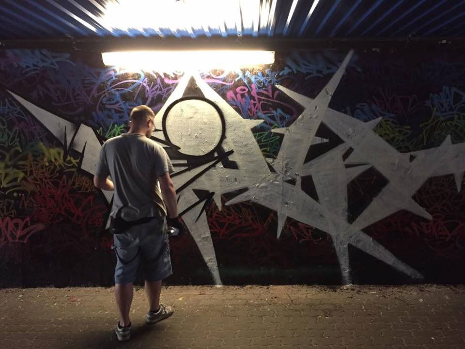 Graffiti Wall in Toruń - Photo by ciklone - cikl1, cikl, nerds (2016)