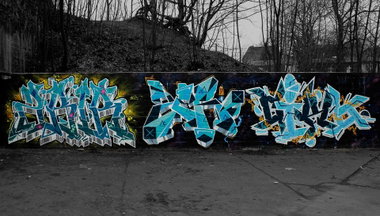 Graffiti Wall in Torun - Photo by ciklone - zbir, zero7, cikl (2011)