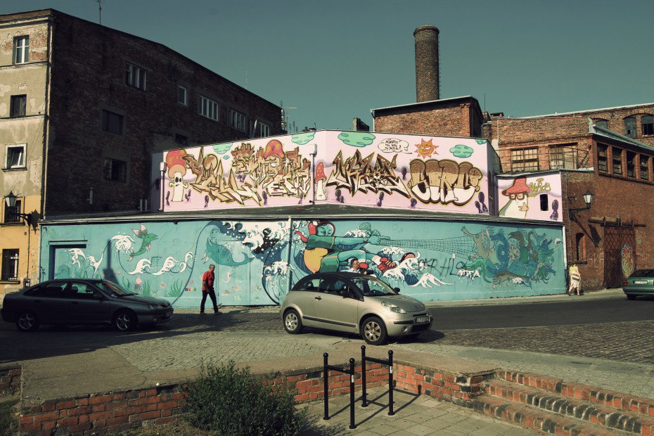 Graffiti Wall in Torun - Photo by ciklone - cikl, smiech, chaos (2012)