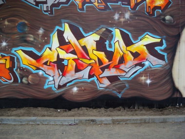 Graffiti Wall in Torun - Photo by ciklone - cikl, tcr, nerds (2011)