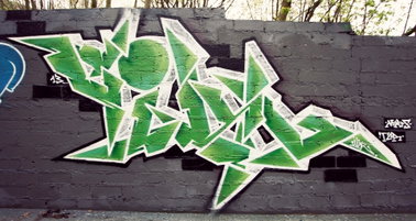Graffiti Wall in Torun - Photo by ciklone - cikl, tcr, nerds (2013)