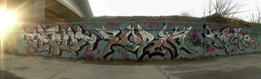 Graffiti Wall in Poland - Photo by ciklone - cikl, furia, micro (2011)