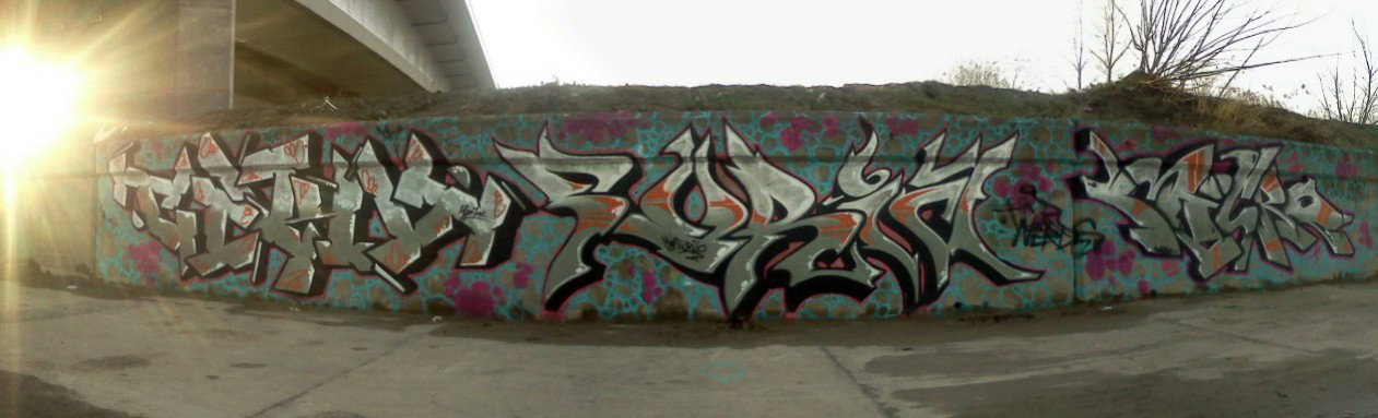 Graffiti Wall in Poland - Photo by ciklone - cikl, furia, micro (2011)