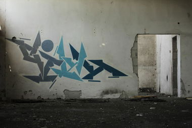 Graffiti Bombing in Torun - Photo by ciklone - cikl, tcr, nerds (2012)