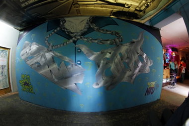 Graffiti Wall in Torun - Photo by ciklone - cikl, furia, nerds (2012)