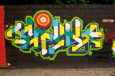 Graffiti Wall in Torun - Photo by ciklone - cikl, /, nerds (2010)