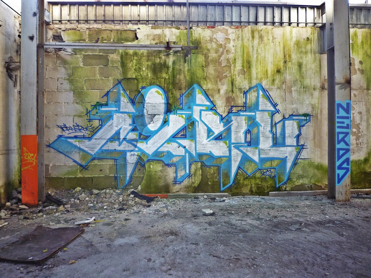 Graffiti Wall in Torun - Photo by ciklone - cikl, tcr, nerds (2013)