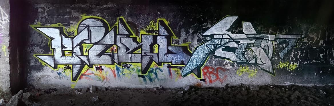 Graffiti Wall in Torun - Photo by ciklone - cikl, zero7, nerds (2013)