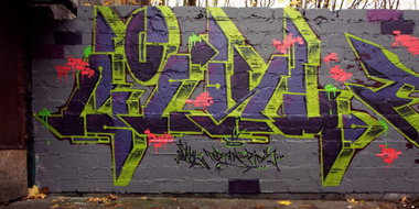 Graffiti Wall in Torun - Photo by ciklone - cikl, nerds, tcr (2012)