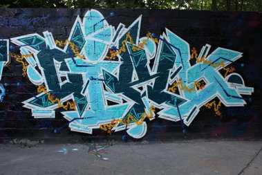 Graffiti Wall in Torun - Photo by ciklone - cikl, nerds, tcr (2011)