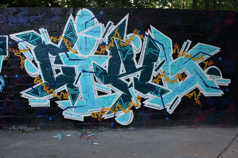 Graffiti Wall in Torun - Photo by ciklone - cikl, nerds, tcr (2011)