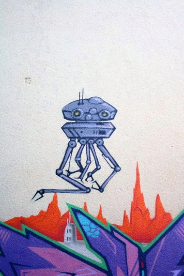 Graffiti Wall in Torun - Photo by ciklone - dron, by, cikl (2009)
