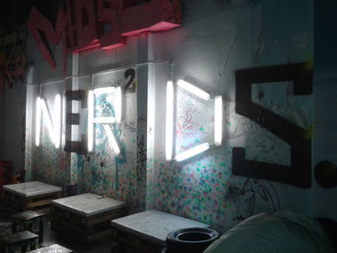 Graffiti Artwork in Torun - Photo by ciklone - nerds, nrd (2012)