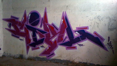 Graffiti Wall in Torun - Photo by ciklone - cikl, nerds, tcr (2012)