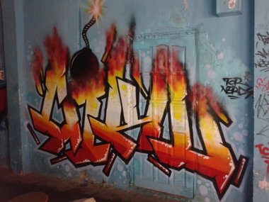 Graffiti Wall in Torun - Photo by ciklone - cikl, nerds, tcr (2011)