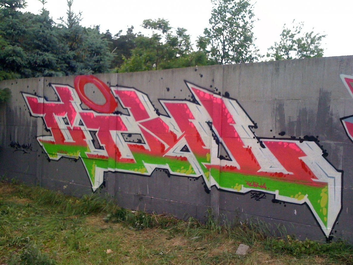 Graffiti Wall in Torun - Photo by ciklone - cikl, tcr, nerds (2012)