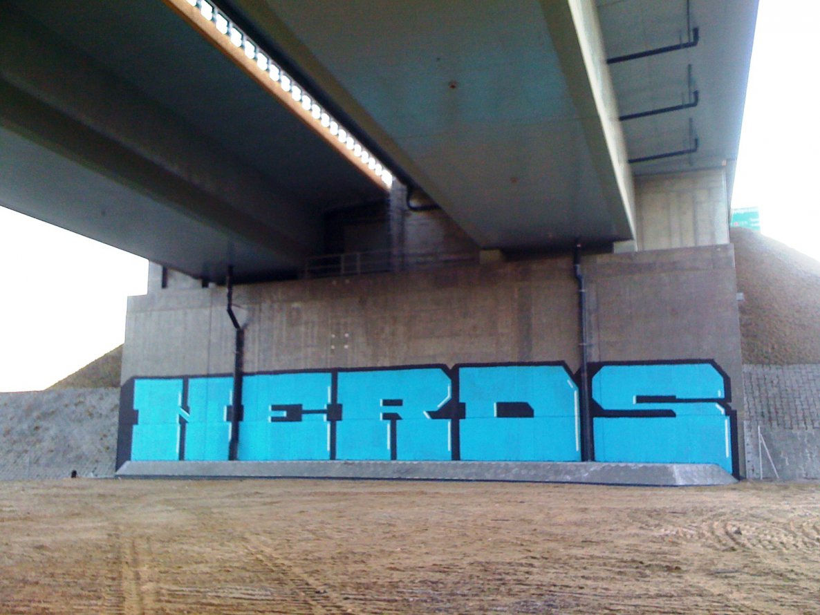 Graffiti Bombing in Torun - Photo by ciklone - nerds (2012)