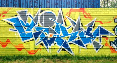Graffiti Wall in Torun - Photo by ciklone - cikl, tcr, nerds (2014)