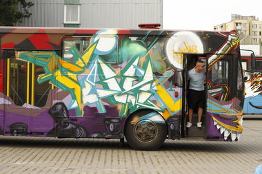 Graffiti Artwork in Lublin - Photo by ciklone - cikl, nerds, skuha (2014)