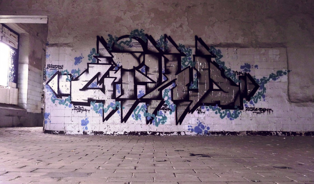 Graffiti Wall in Torun - Photo by ciklone - cikl, cikl1, nerds (2014)