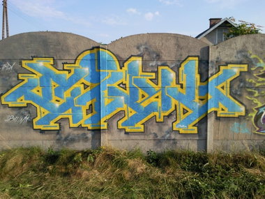 Graffiti Wall in Torun - Photo by ciklone - cikl, tcr, nerds (2010)