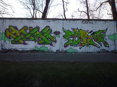 Graffiti Wall in Warsaw - Photo by ciklone - cikl, tcr, nerds (2011)