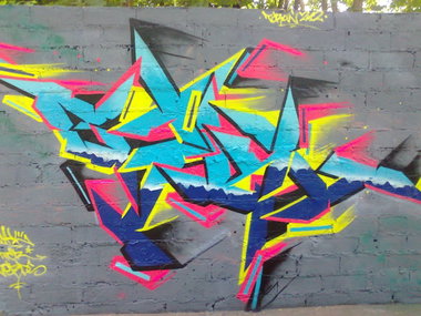 Graffiti Wall in Torun - Photo by ciklone - cikl, tcr, nerds (2012)
