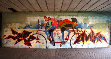 Graffiti Wall in Torun - Photo by ciklone - poprostu, nerds (2014)