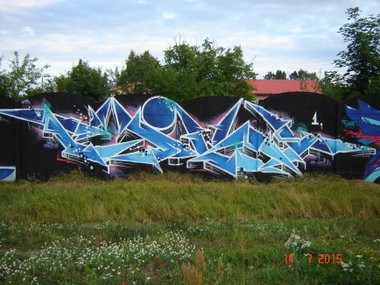 Graffiti Wall in Toruń - Photo by ciklone - cikl, cikl1, nerds (2015)