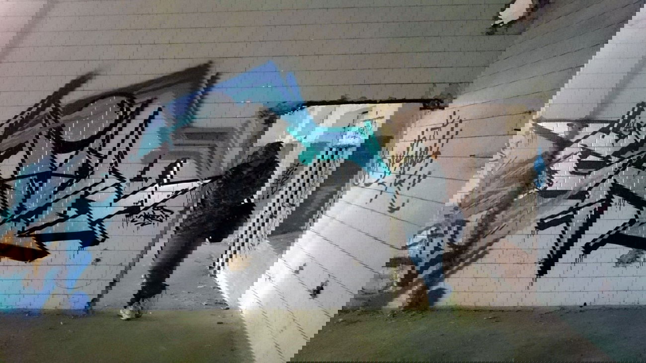 Graffiti Wall in Toru - Photo by ciklone - cikl1, nerds, torun (2014)