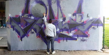 Graffiti Wall in Toruń - Photo by ciklone - cikl1, nerds, tcr (2016)