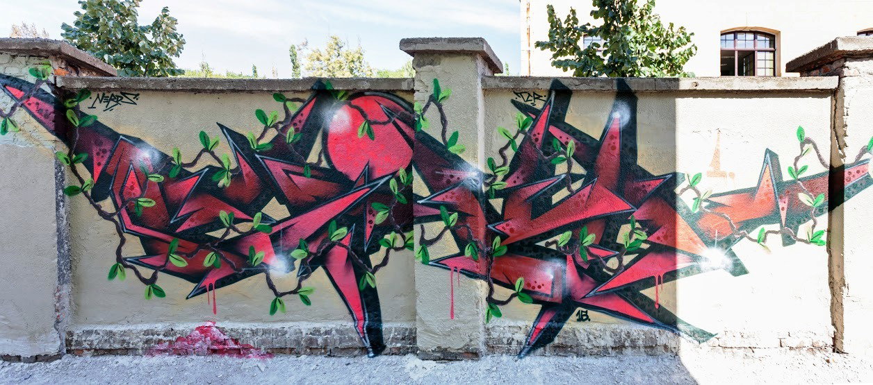 Graffiti Wall in Toruń - Photo by ciklone - cikl1, cikl, nerds (2015)