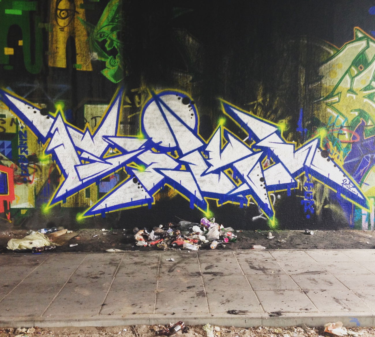 Graffiti Wall in Toruń - Photo by ciklone - cikl1, nerds, tcr (2017)