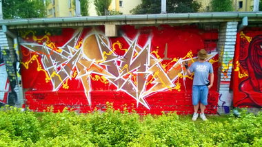 Graffiti Wall in Warsaw - Photo by ciklone - nerds, tcr, cikl (2015)