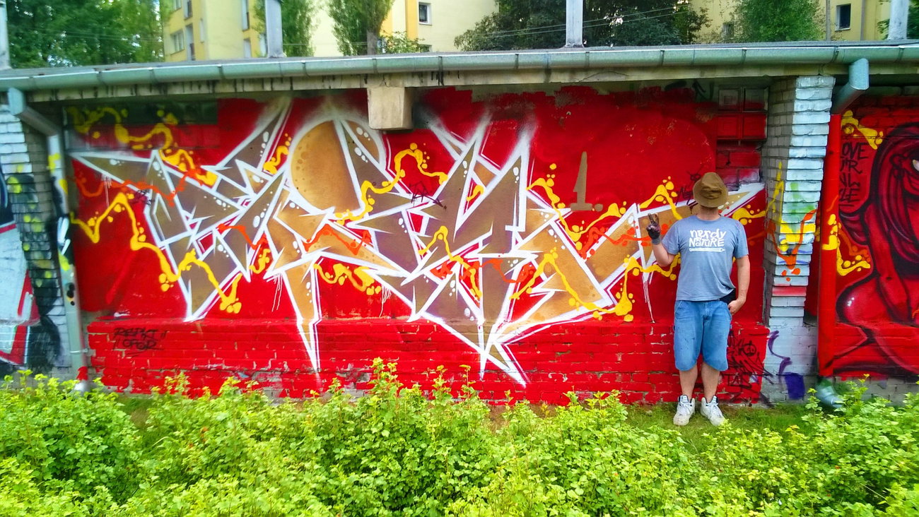 Graffiti Wall in Warsaw - Photo by ciklone - nerds, tcr, cikl (2015)