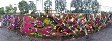 Graffiti Wall in Toruń - Photo by ciklone - coke, cikl1, cikl (2016)
