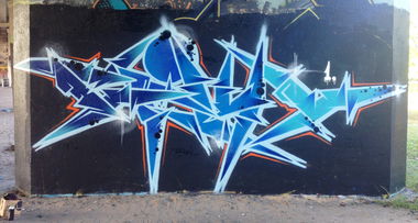 Graffiti Wall in Toruń - Photo by ciklone - cikl1, cikl, nerds (2016)