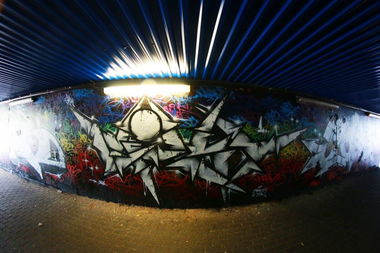Graffiti Wall in Toruń - Photo by ciklone - cikl1, cikl, nerds (2016)