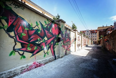 Graffiti Wall in Toruń - Photo by ciklone - cikl1, cikl, nerds (2015)