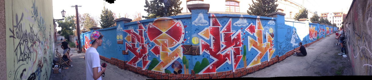 Graffiti Wall in Toruń - Photo by ciklone - cikl1, cikl, nerds (2016)