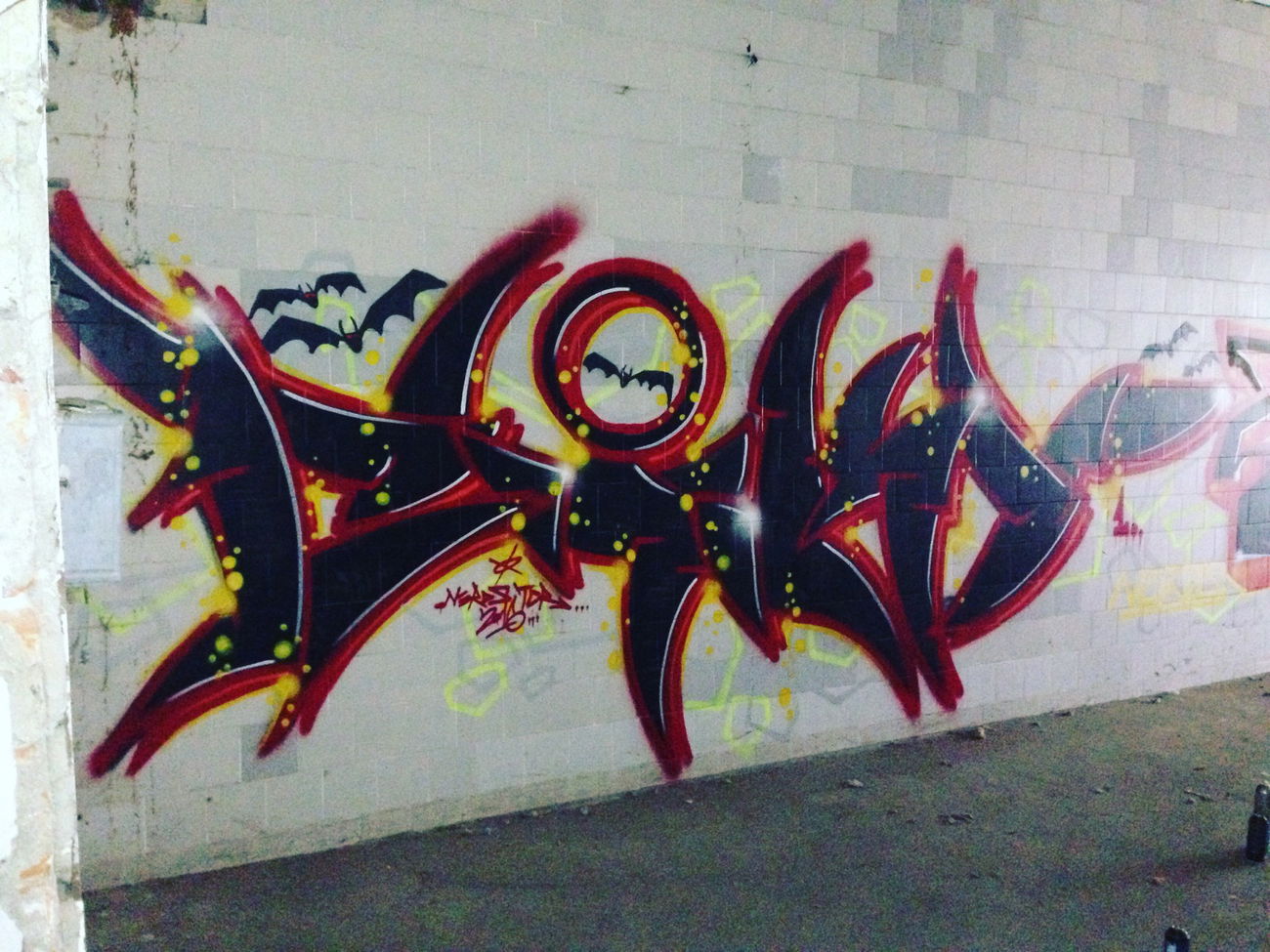 Graffiti Wall in Toruń - Photo by ciklone - nerds, tcr, cikl1 (2016)