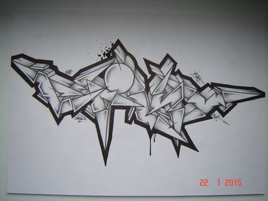 Graffiti Sketch - Photo by ciklone - cikl1, nerds, tcr (2015)