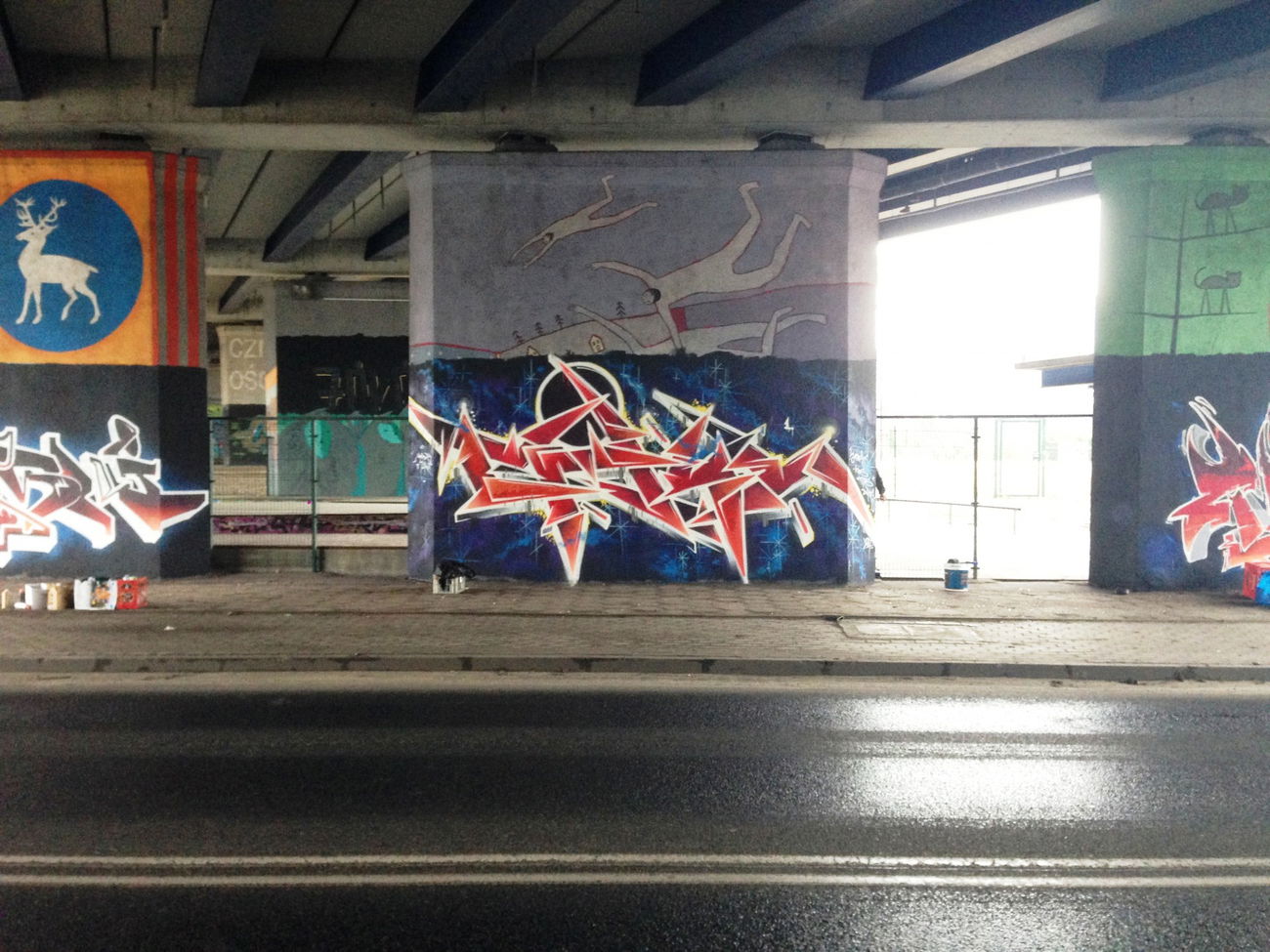 Graffiti Wall in Toruń - Photo by ciklone - cikl1, nerds, tcr (2017)