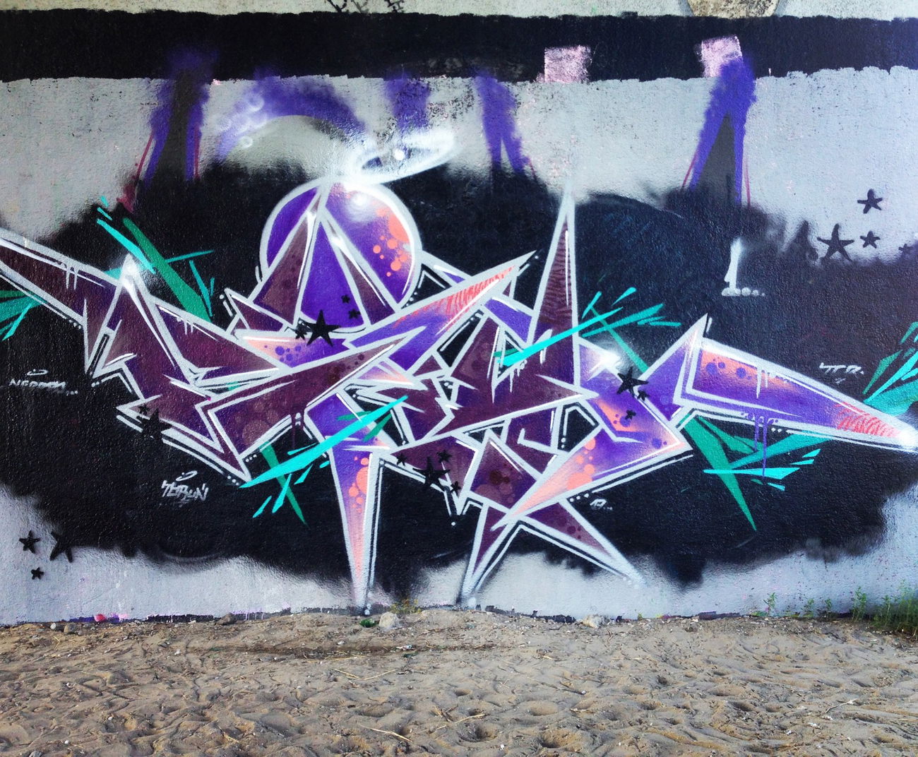 Graffiti Wall in Toruń - Photo by ciklone - cikl1, nerds, tcr (2017)