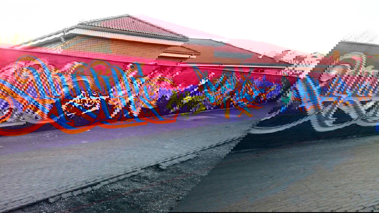 Graffiti Wall in Starogard Gda?ski - Photo by ciklone - cikl1, soyski, soya (2015)