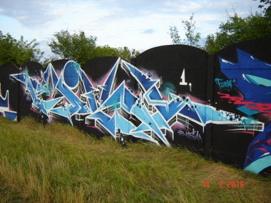 Graffiti Wall in Toruń - Photo by ciklone (2015)