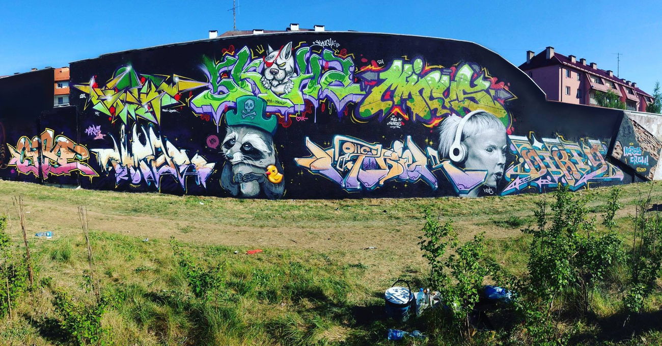 Graffiti Wall in Polska - Photo by ciklone - cikl1, skuha, minus (2017)