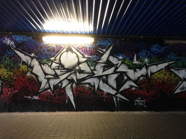 Graffiti Wall in Toruń - Photo by ciklone - cikl1, nerds, tcr (2016)
