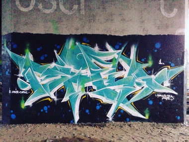 Graffiti Wall in Toruń - Photo by ciklone - cikl, nerd, tcr